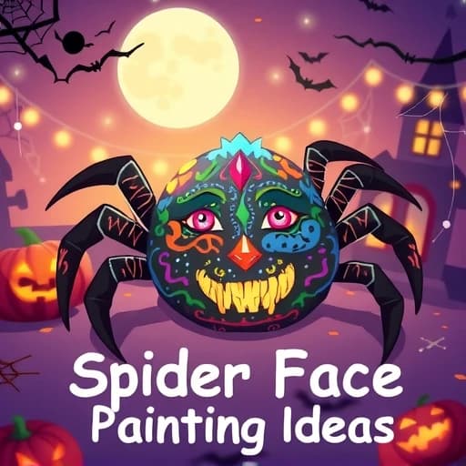 Spider Face Painting Ideas featured image