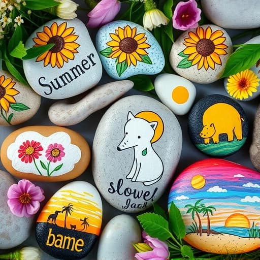Summer Rock Painting Ideas featured image