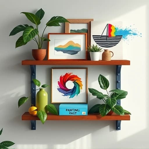  Wall Shelf Painting Ideas featured image