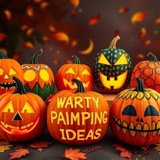 Warty Pumpkin Painting Ideas featured image