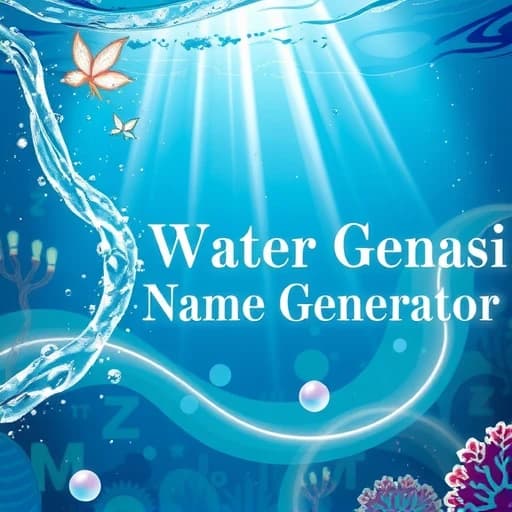 Water Genasi Name Generator featured image
