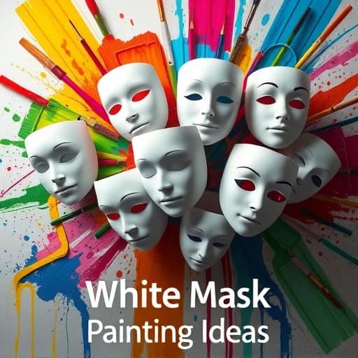 White Mask Painting Ideas featured image