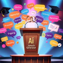 AI Speech Generator Craft Memorable Toasts and Presentations icon