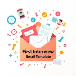 First Interview Email Template icon