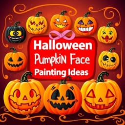 Halloween Pumpkin Face Painting Ideas icon
