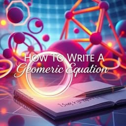 How to Write a Geometric Equation icon