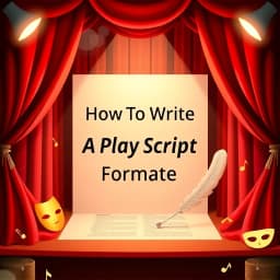 How to Write a Play Script Format icon
