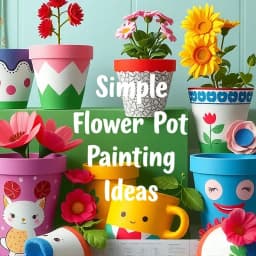 Simple Flower Pot Painting Ideas icon